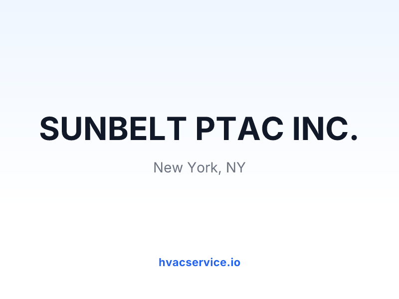 SUNBELT PTAC INC.