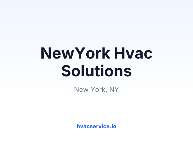 NewYork Hvac Solutions