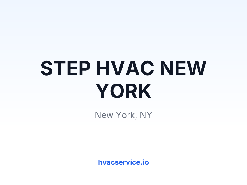 STEP HVAC NEW YORK