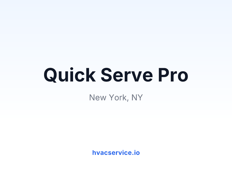 Quick Serve Pro