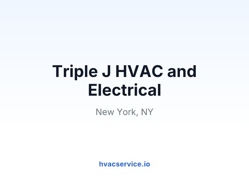 Triple J HVAC and Electrical