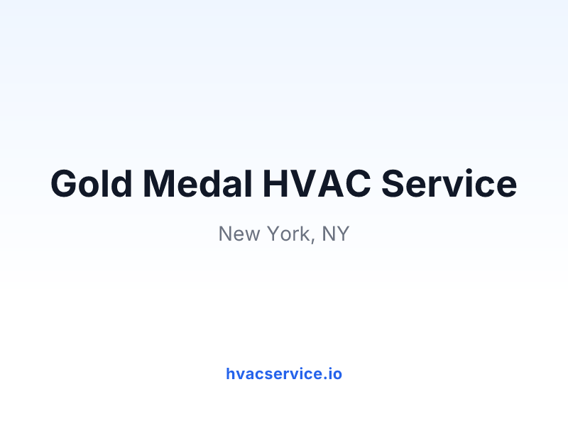 Gold Medal HVAC Service