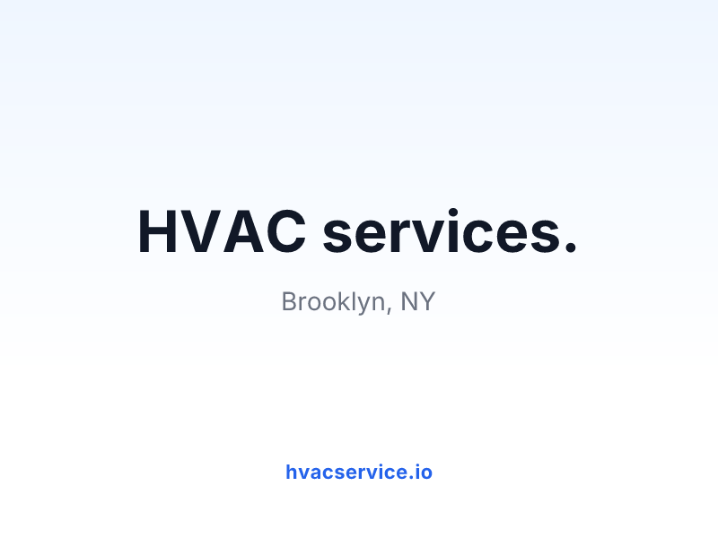 HVAC services.
