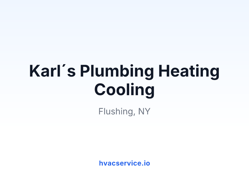 Karl´s Plumbing Heating Cooling