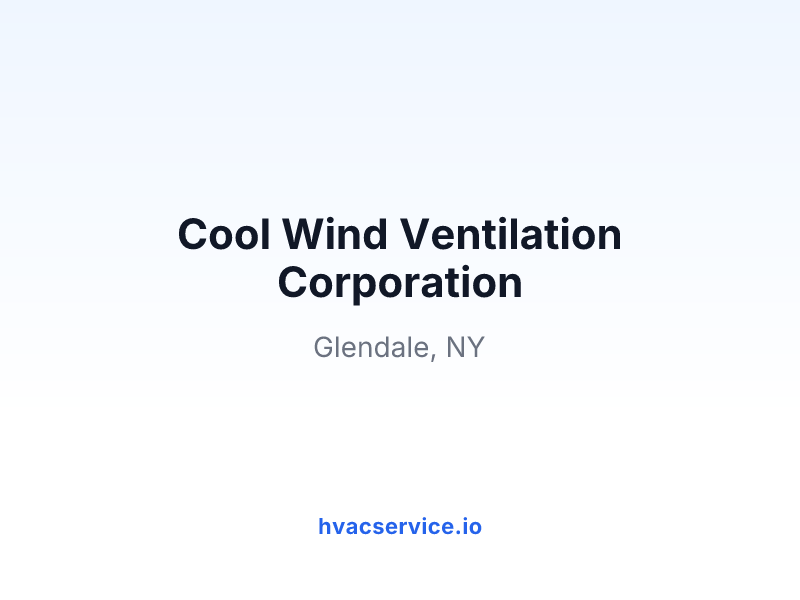 Cool Wind Ventilation Corporation