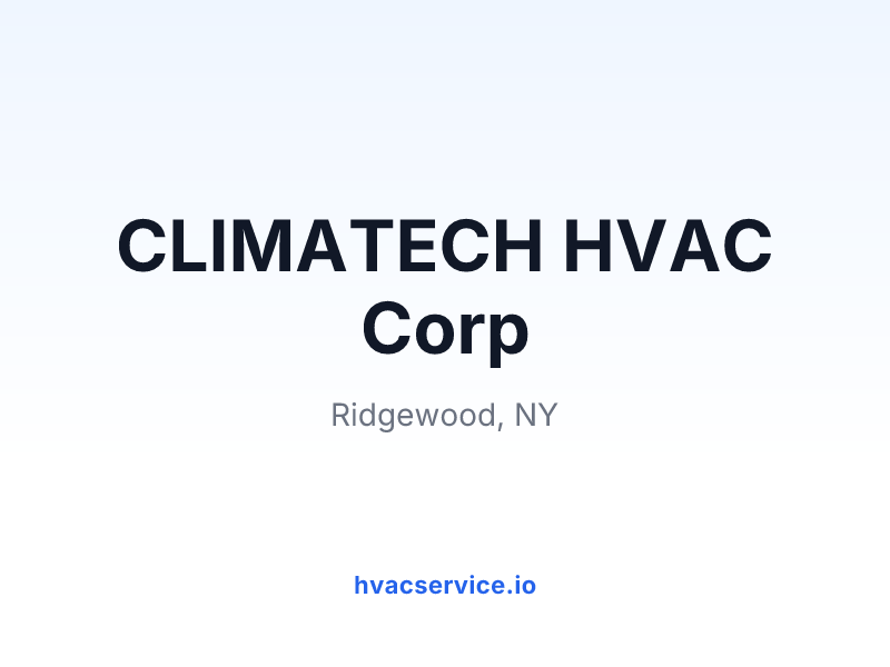 CLIMATECH HVAC Corp