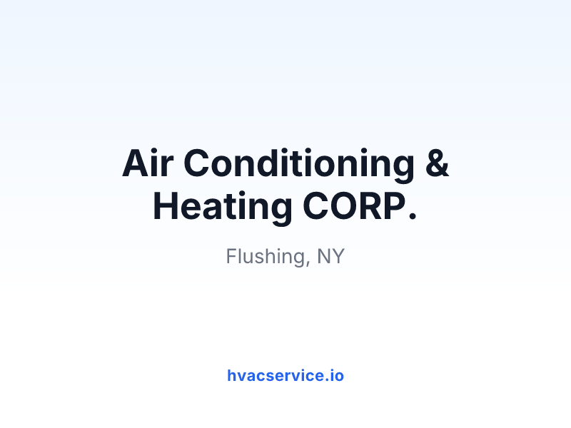 Air Conditioning & Heating CORP.