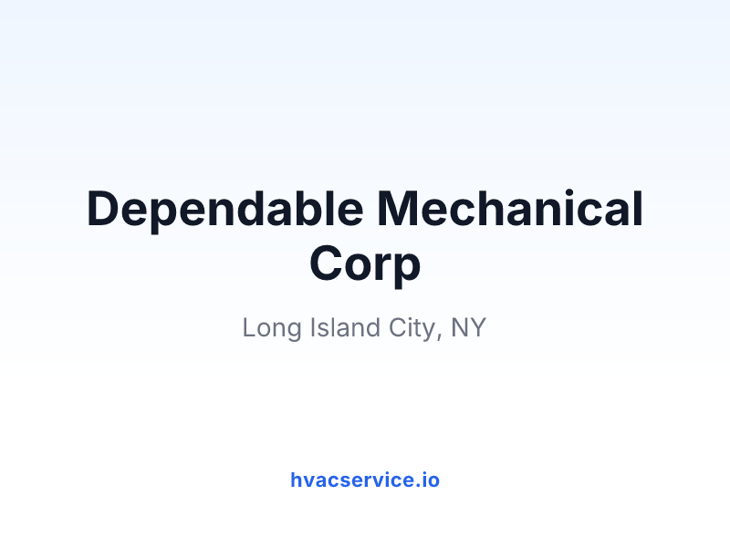 Dependable Mechanical Corp