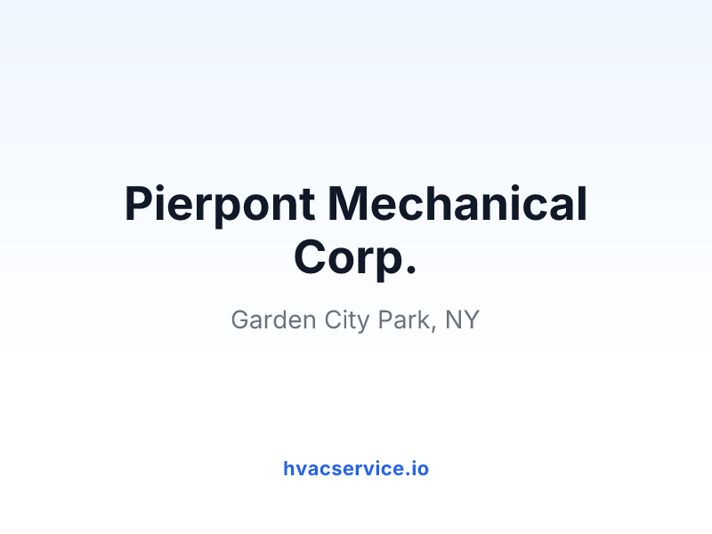 Pierpont Mechanical Corp.
