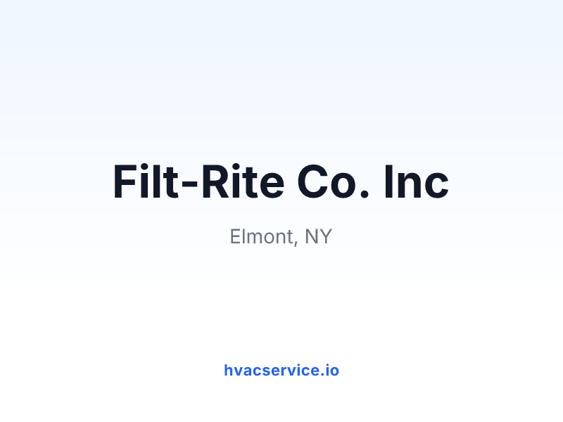 Filt-Rite Co. Inc