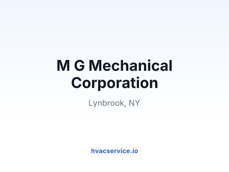 M G Mechanical Corporation