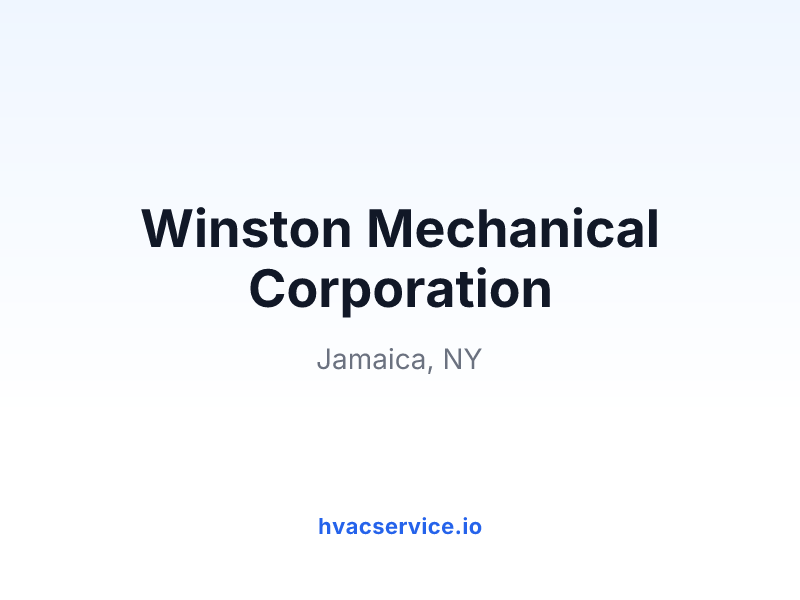 Winston Mechanical Corporation