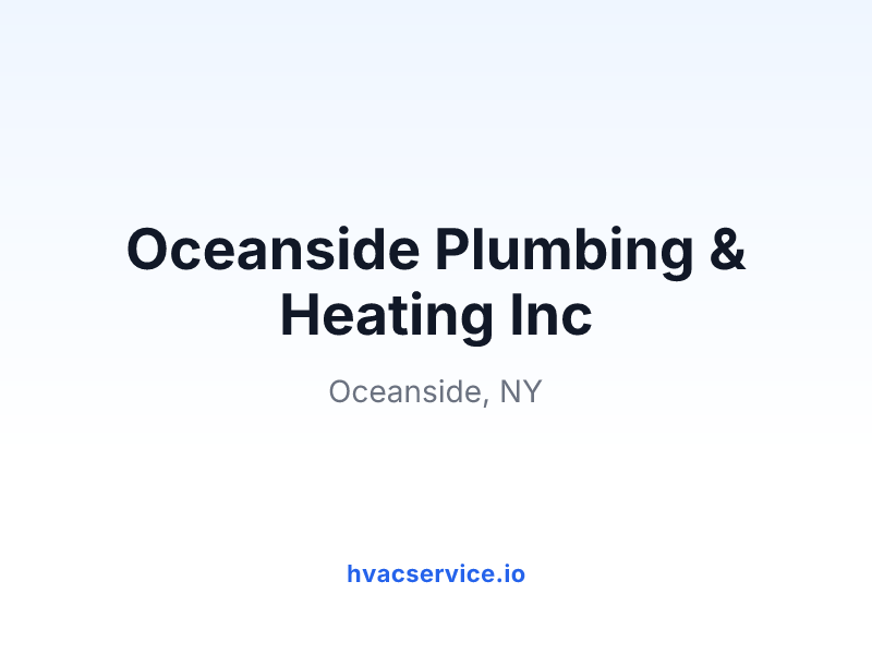 Oceanside Plumbing & Heating Inc
