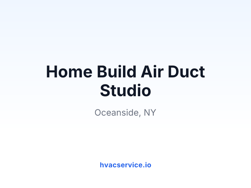Home Build Air Duct Studio