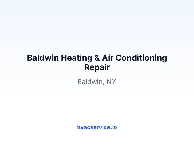 Baldwin Heating & Air Conditioning Repair