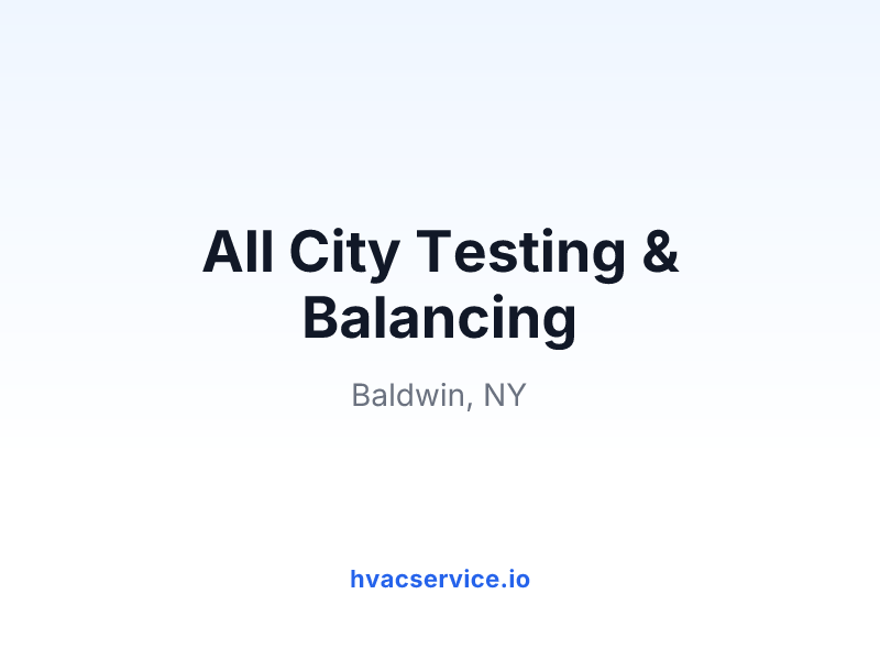 All City Testing & Balancing
