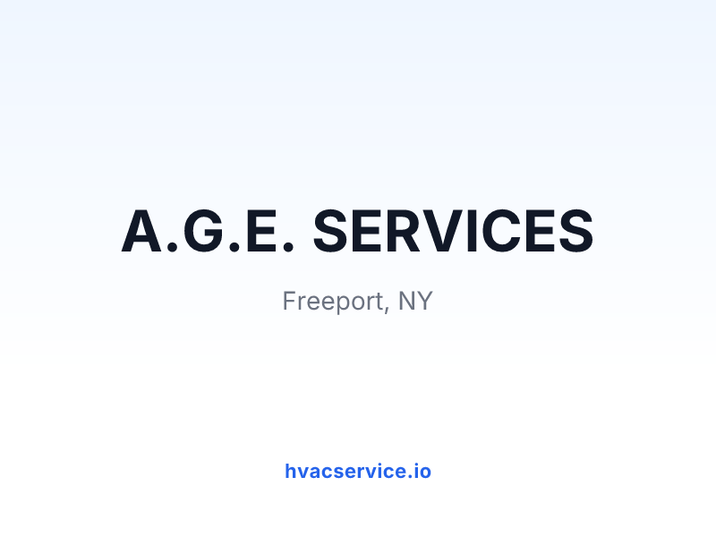 A.G.E. SERVICES