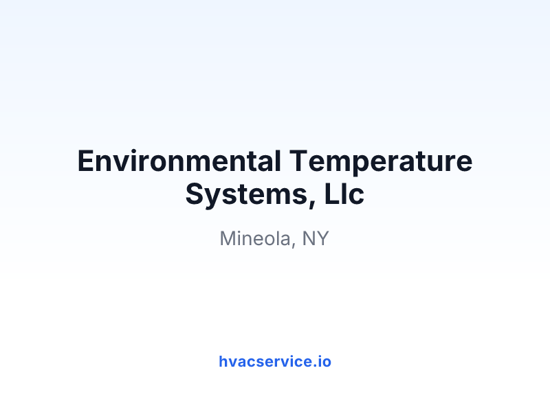 Environmental Temperature Systems, Llc