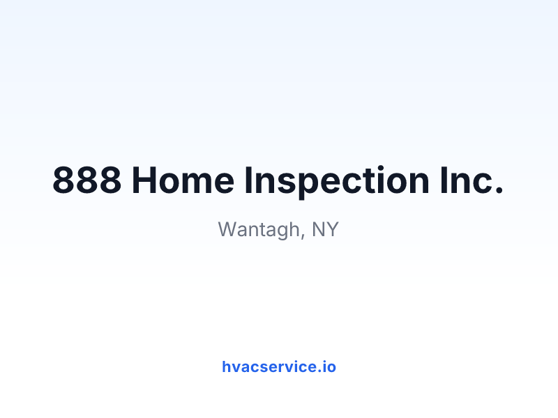 888 Home Inspection Inc.