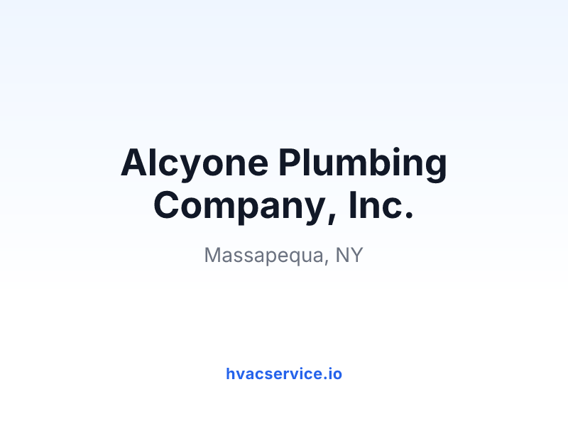 Alcyone Plumbing Company, Inc.