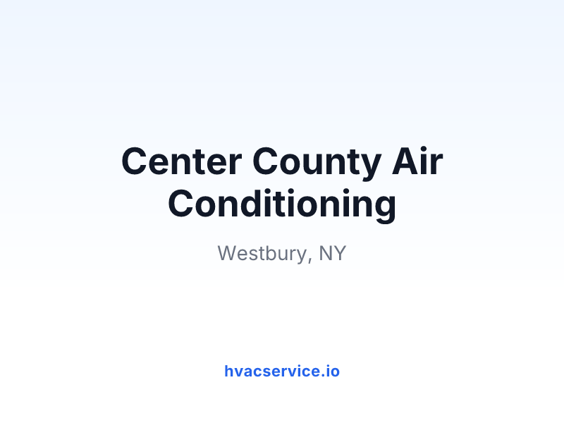 Center County Air Conditioning