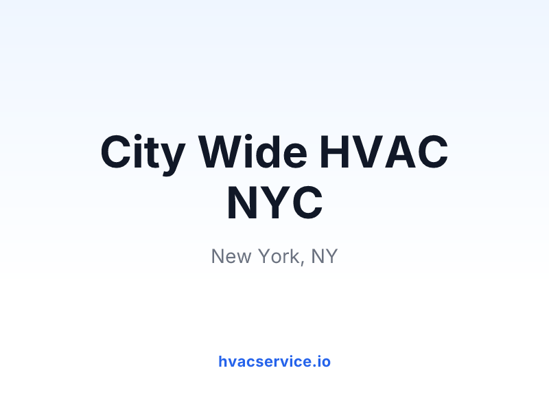 City Wide HVAC NYC