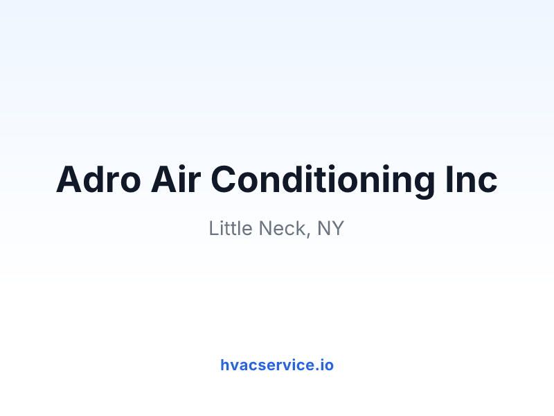 Adro Air Conditioning Inc