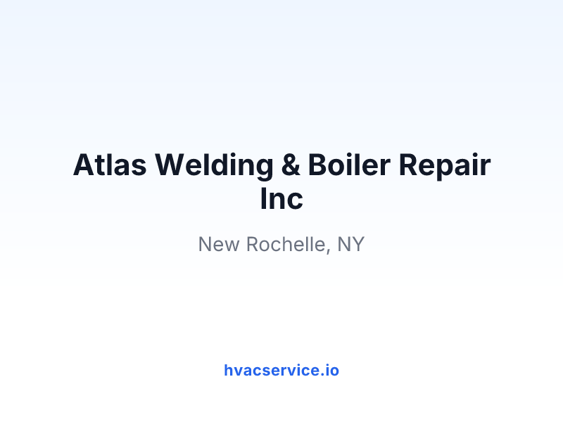 Atlas Welding & Boiler Repair Inc