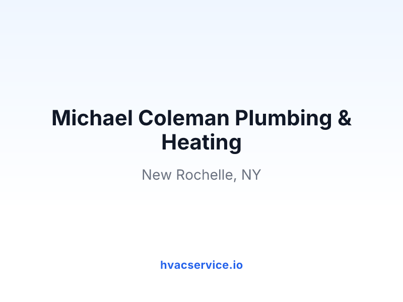 Michael Coleman Plumbing & Heating