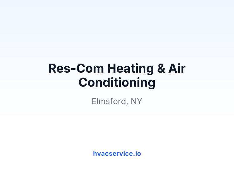 Res-Com Heating & Air Conditioning