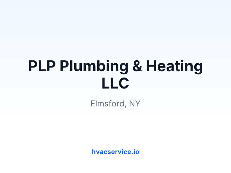 PLP Plumbing & Heating LLC
