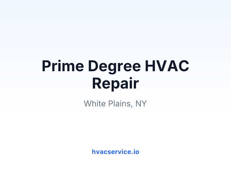 Prime Degree HVAC Repair