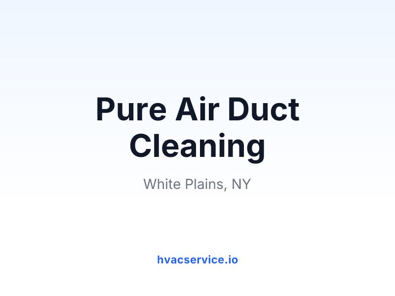 Pure Air Duct Cleaning