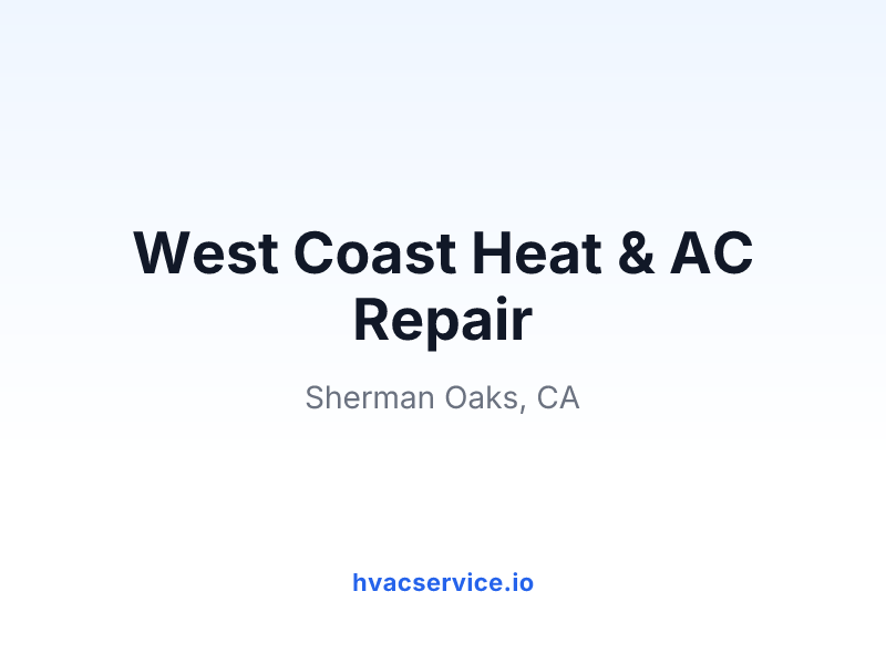 West Coast Heat & AC Repair