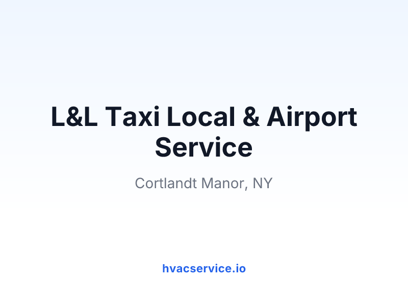 L&L Taxi Local & Airport Service