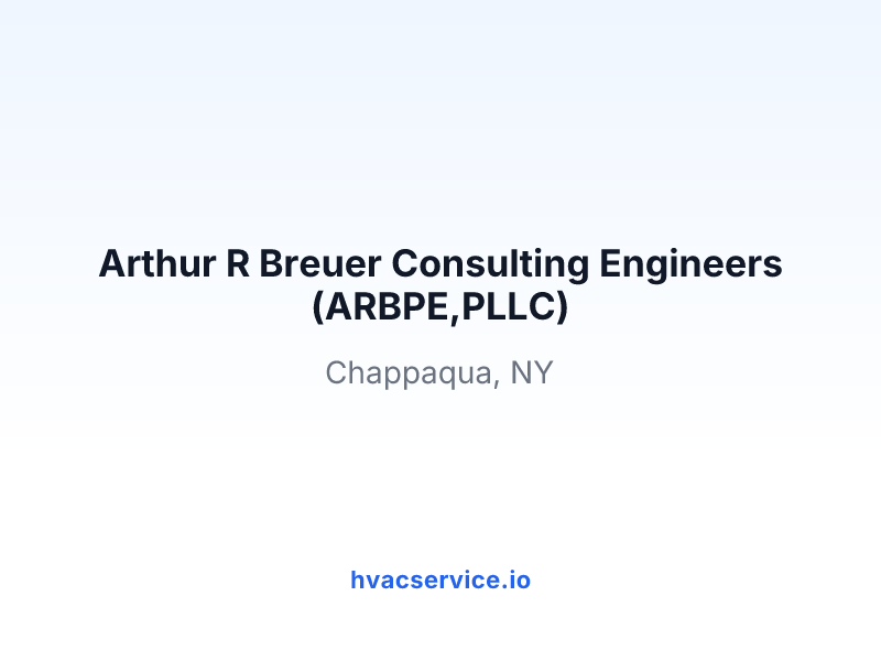 Arthur R Breuer Consulting Engineers (ARBPE,PLLC)