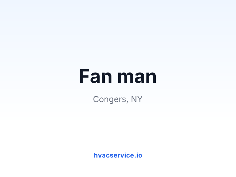 Fan man