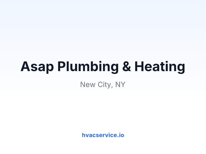 Asap Plumbing & Heating