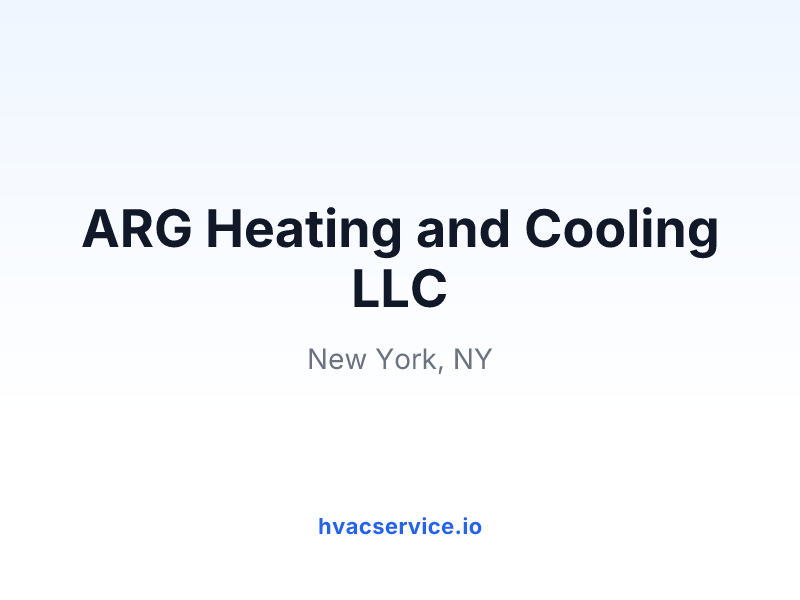 ARG Heating and Cooling LLC