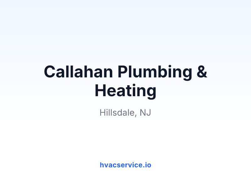 Callahan Plumbing & Heating