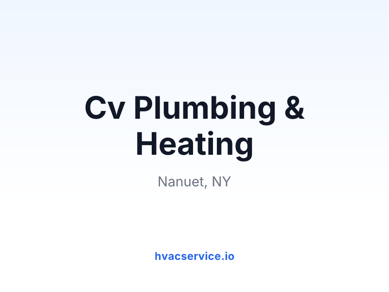Cv Plumbing & Heating