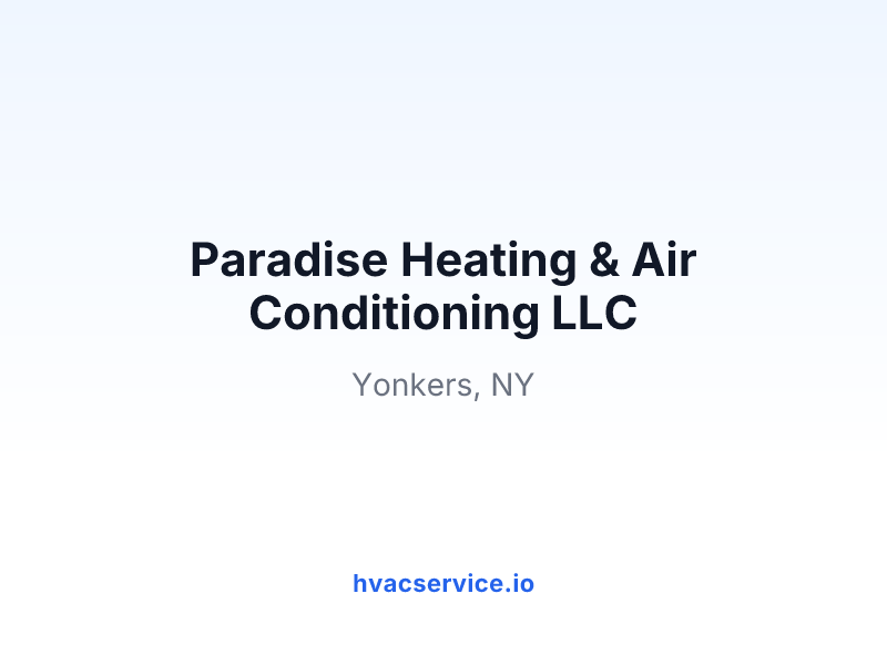Paradise Heating & Air Conditioning LLC