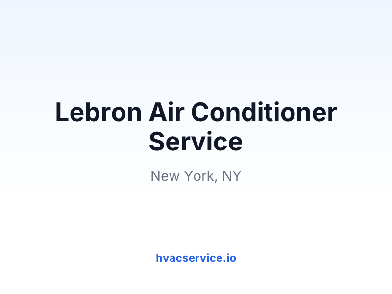 Lebron Air Conditioner Service