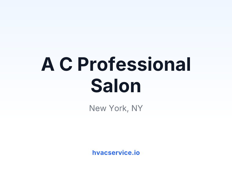 A C Professional Salon