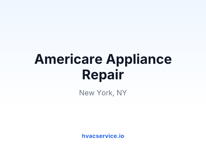 Americare Appliance Repair