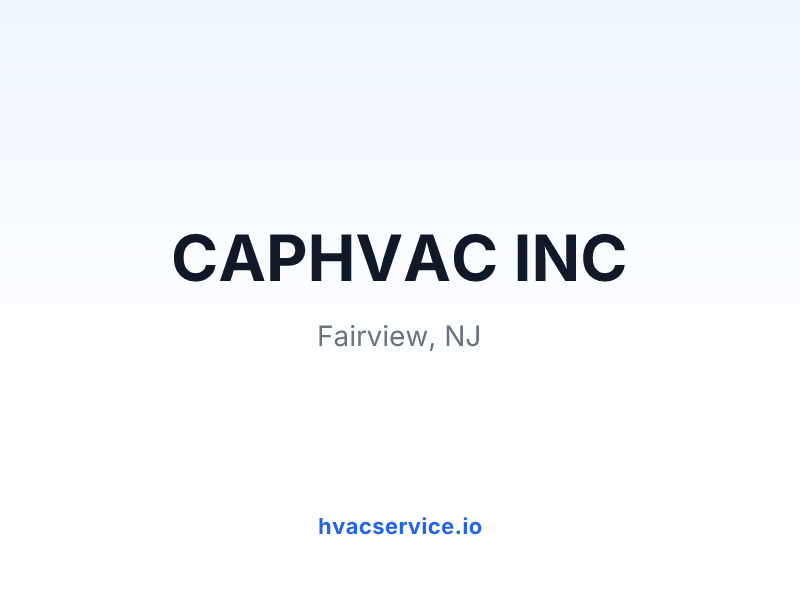 CAPHVAC INC