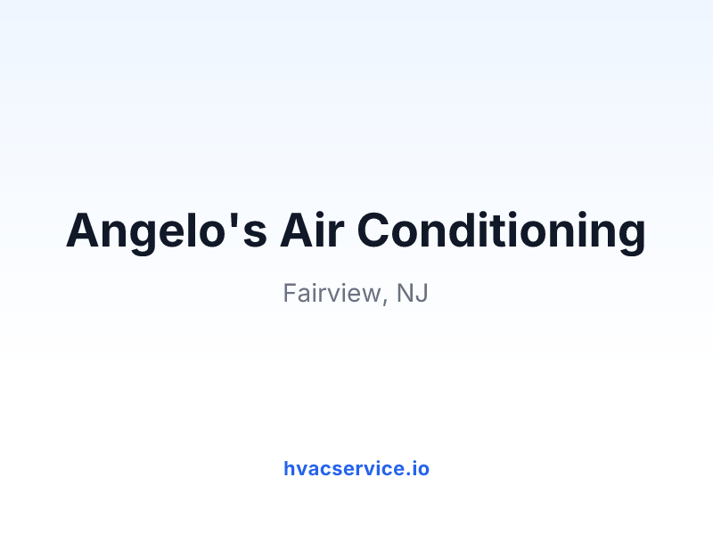 Angelo's Air Conditioning