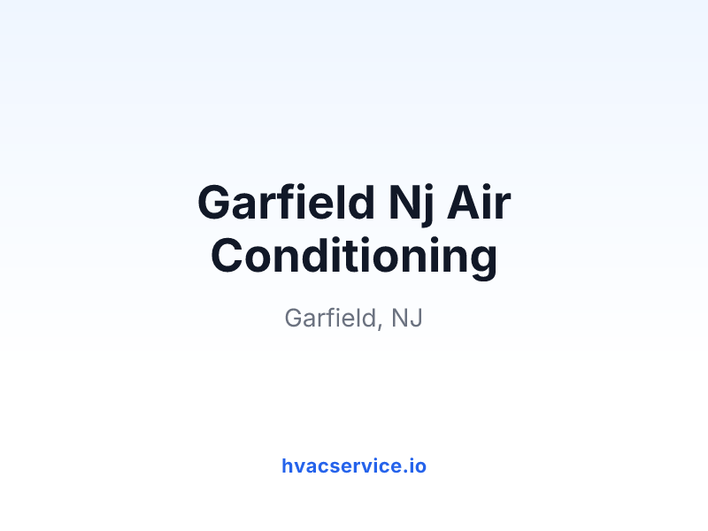 Garfield Nj Air Conditioning