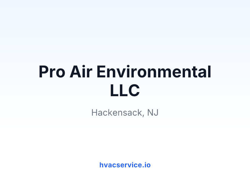 Pro Air Environmental LLC