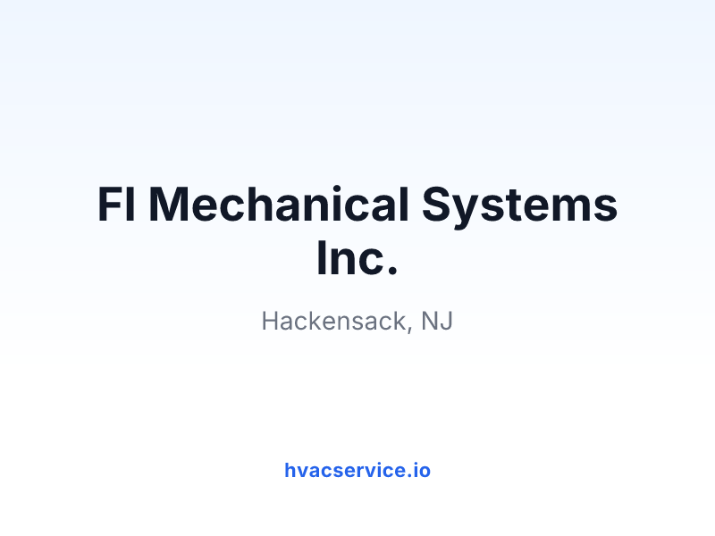 Fl Mechanical Systems Inc.